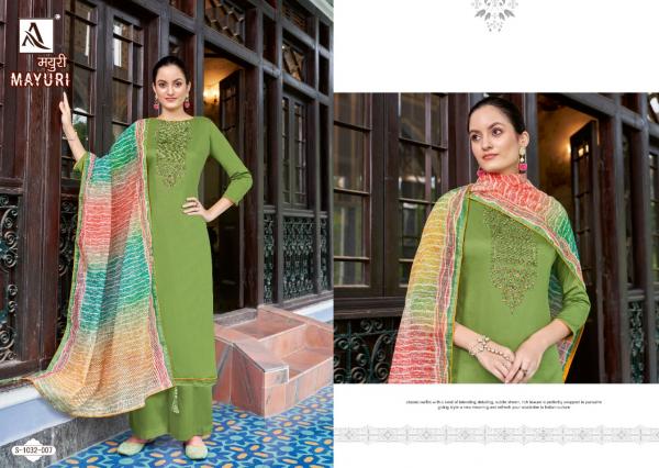 Alok Mayuri Jam Cotton Embroidery Dress Material Collection